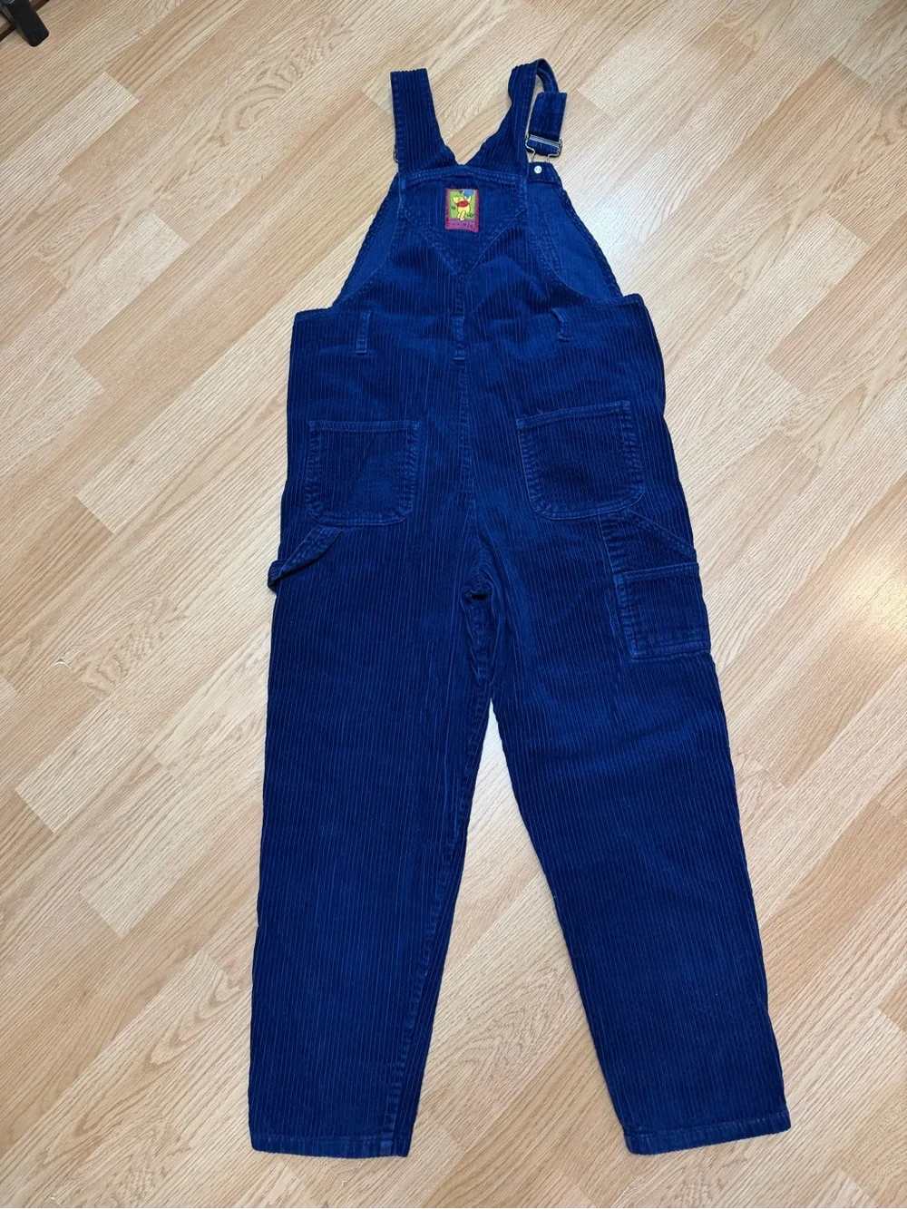 Vintage Disney Winnie the Pooh Corduroy Overalls Girls 10 Embroidered Y2K